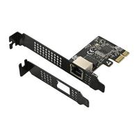 casstaly 5GB PCIE Network Card PCI Express X1 to RJ45 Gigabit Ethernet Service Network Card 10/100/1000M/2.5G/5G for PC