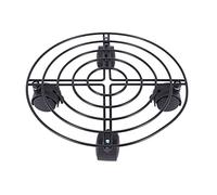 casstaly Metal Plant Flower Pot Stand Trolley on Wheels Indoor Outdoor Home Garden Tools