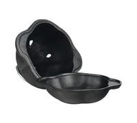 casstaly Pre-Seasoned Cast Iron Dutch Oven Pot,Garlic Roaster Potato Breader for Your Kitchen Oven or Outdoor Grill Ramen Pot