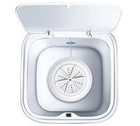 casstaly Ultrasonic Turbo 10L Automatic Electric Roller Mini Washing Machine Portable Quick Clean Washing Tool(Macaron White)