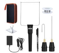 Cassuixin 3-in-1 Hot Wire Foam Cutter, 8PCS Polystyrene Cutting Tools Kit, 18-24W Electric Styrofoam Foam Cutter with 3 Different Cutting Heads for Foams Carving Cuttings, DIY Crafts, Detail Handling