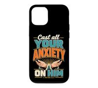 Cast All Your Anxiety On Him 1 Peter 5:7 Bible Scripture Case for iPhone 12/12 Pro