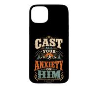 Cast All Your Anxiety On Him 1 Peter 5:7 Bible Scripture Case for iPhone 15 Plus