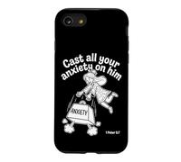 Cast All Your Anxiety On Him 1 Peter 5:7 Bible Scripture Case for iPhone SE (2020) / 7/8