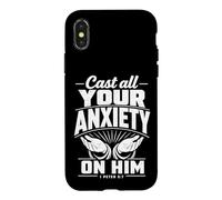Cast All Your Anxiety On Him 1 Peter 5:7 Bible Scripture Case for iPhone X/XS