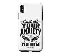 Cast All Your Anxiety On Him 1 Peter 5:7 Bible Scripture Case for iPhone XS Max