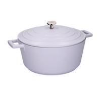 Cast Aluminium Casserole Dish with Lid Lightweight, Dishwasher Safe 5L Masterclass Lavender 5L