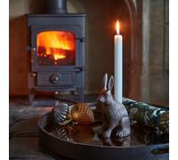 Cast Aluminium Hare Candle Holder Antique Copper H18Cm W10Cm Ivyline Copper One Size