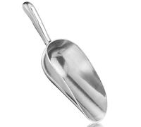 Cast Aluminum Utility Scoop, 5-Ounce - Round Bottom, Small ice scoop For Multi-Purpose Use, With Finger Groove Handle (Hand Wash Only) 5 oz.