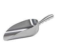 Cast Aluminum Utility Scoop - 58 oz. - Round Bottom, ice scoop For Multi-Purpose Use, With Finger Groove Handle (58 oz.)