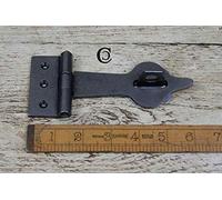 Cast Antique Iron Spearhead Hasp and Staple - 150mm