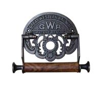 Cast Antique Iron Toilet Roll Holder GWR