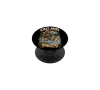 Cast Away Society Fly Fishing Outdoor And Adventure Bear PopSockets Adhesive PopGrip