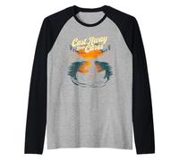 Cast Away Your Cares - Fishing Fisherman Angler Angling Raglan Baseball Tee
