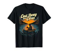 Cast Away Your Cares - Fishing Fisherman Angler Angling T-Shirt