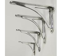 CAST Chrome Polished Shelf Bracket Cistern Wall Antique Vintage NOT Iron (170x205mm)
