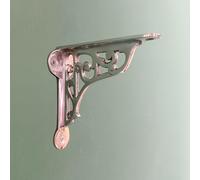 CAST Chrome Polished Victorian Scroll Wall Shelf Bracket Cistern Antique NO Iron (150x150mm)