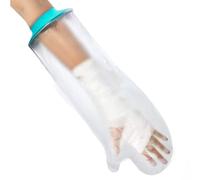 Cast Cover Arm for Adult, Reusable Waterproof Cast and Bandage Protector for Shower, Watertight Seal Cast Bag, Soft Comfortable Arm Cast Cover Protection for Hand, Finger, Wrist (Blue)