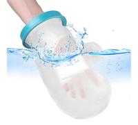 Cast Cover Hand for Adult, Reusable Waterproof Cast and Bandage Protector for Shower, Watertight Seal Cast Bag, Soft Comfortable Arm Cast Cover Protection for Hand, Finger, Wrist (Blue)