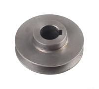 Cast Iron A Type Single Groove V-Belt Pulley Motor Wheel Accessory for Power Tool Drive Systems, Grey Replacement Pulley for Air Compressor Pump Applications, Various Diameter Choices(16x100)