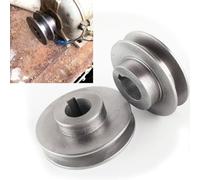 Cast Iron A Type Single Groove V-Belt Pulley Motor Wheel for Power Tool or Air Compressor Drive Shaft Applications, Grey, for Durable Accessory for(19x100)