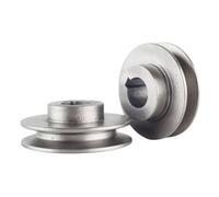 Cast Iron A Type Single Groove V-Belt Pulley Motor Wheel for Power Tool or Air Compressor Drive Shaft Applications, Grey, for Durable Accessory for(24x70)