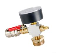Cast Iron Air Adapter 30mm Base Pressure Gauge Safe(Four-Way)
