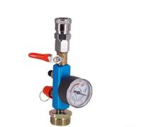 Cast Iron Air Tank Adapter with Pressure Gauge Secure(Five-Way)