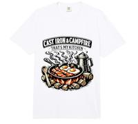 Cast Iron and Campfire Thats My Kitchen Camping Comfort Colors Adult Heavyweight T-Shirt