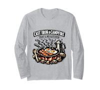 Cast Iron and Campfire Thats My Kitchen Camping Long Sleeve T-Shirt