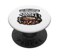 Cast Iron And Campfire Thats My Kitchen Camping PopSockets Adhesive PopGrip