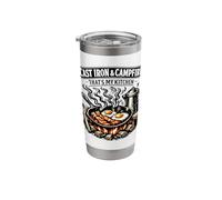 Cast Iron and Campfire Thats My Kitchen Camping Stainless Steel Insulated Tumbler
