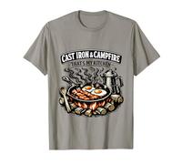 Cast Iron and Campfire Thats My Kitchen Camping T-Shirt