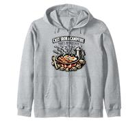 Cast Iron And Campfire Thats My Kitchen Camping Zip Hoodie