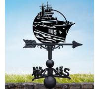 Cast Iron and Steel HMS Invincible R05 Weathervane
