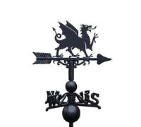 Cast Iron and Steel Welsh Dragon Weathervane