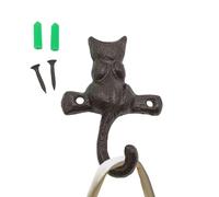 Cast Iron Animal Wall Hooks, Animal Shaped Cast Iron Cintres, Rustic Use for Indoor and Outdoor Use: Home, Garden, Garage,1