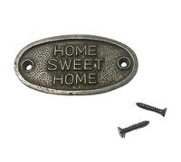 Cast Iron Antique Style HOME SWEET HOME PLAQUE SIGN | New Home | Home sweet home signs | Home signs quote | 7cm x 3cm