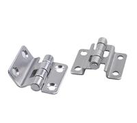 Cast Iron Boat Door Head Stainless Steel Precision Casting Hinge Four Sections for Yacht Accessories 1/2Pcs(2pcs)