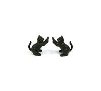 Cast Iron Bookends or Door Stops. A Set of 2 Cats Playing. The Perfect Gift for a cat Lover and a Book Lover Alike. (Pack of 2)