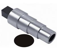Cast Iron Bracelet Steel Stepped Mandrel, Oval with Tang, 10 Inch, Four Steps Graduate from 1-7/8 x 1-3/4 to 2-3/4 x 2-1/2 Inch, Jewellery Making Tool