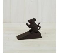 Cast Iron Brown Mouse Door Stopper Stop Heavy Door Wedge Shabby Chic Animal Statue Gift