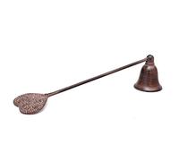 Cast Iron Candle Snuffer with Antique Brown Finish Love Heart Handle - 27cm