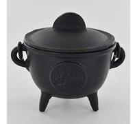 Cast Iron Cauldron Tree of Life Medium Witch & Magic Accessory for Wicca Potions Neopaganism Gift H12.5cm