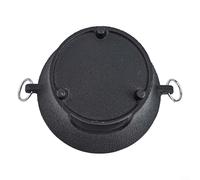 Cast iron charcoal stove with uniform heat conduction and thick bottom suitable for Korean cooktop and Japanese barbecue grill portable for camping (19.5cm)