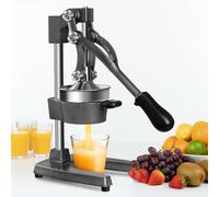 Cast Iron Citrus Juicer,Heavy-Duty Manual Juicer Press,Easy to Clean Hand Press Juicers,Professional Manual Juicers for Citrus Orange Lemon Lime Grapefruit,Black