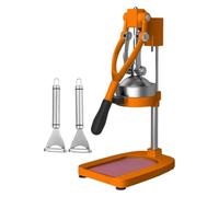 Cast Iron Citrus Juicer, Manual Fruit Juicer, Commercial Juicer Machine With Removable Funnel, Hand Press Orange Juicer Extractor Stainless Steel Juicing Tool(Orange)