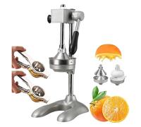 Cast Iron Citrus Juicer - Manual Juice Squeezer for Efficient Extraction, Stainless Steel Lemon Press