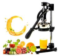 Cast Iron Citrus Juicer, Removable Squeezer for Easy Cleaning, Ideal for Fresh Juice from Oranges, Lemons, Limes, Pomegranates