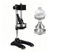 Cast Iron Citrus Juicer with Dual Molds - Efficient Hand Press for Oranges, Lemons, Limes, Grapefruits, Pomegranates, and More